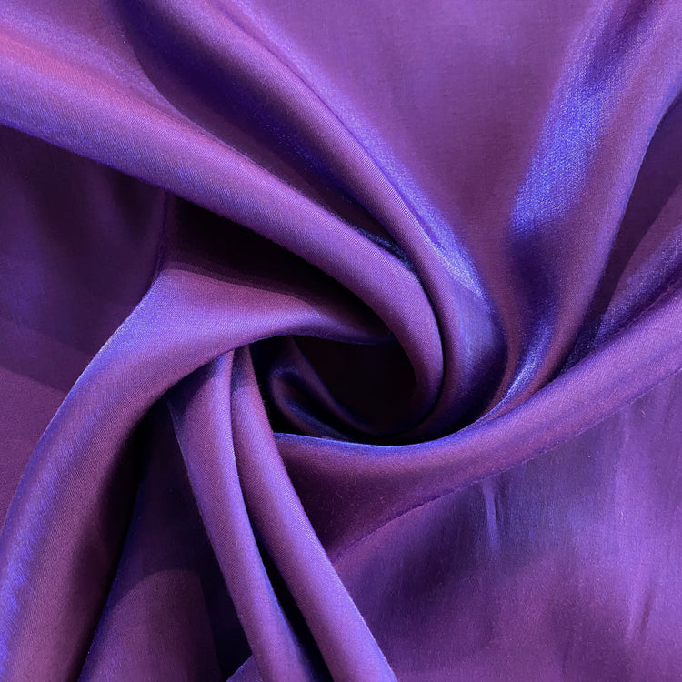 Glacé Shot Charmeuse - Purple / Blue