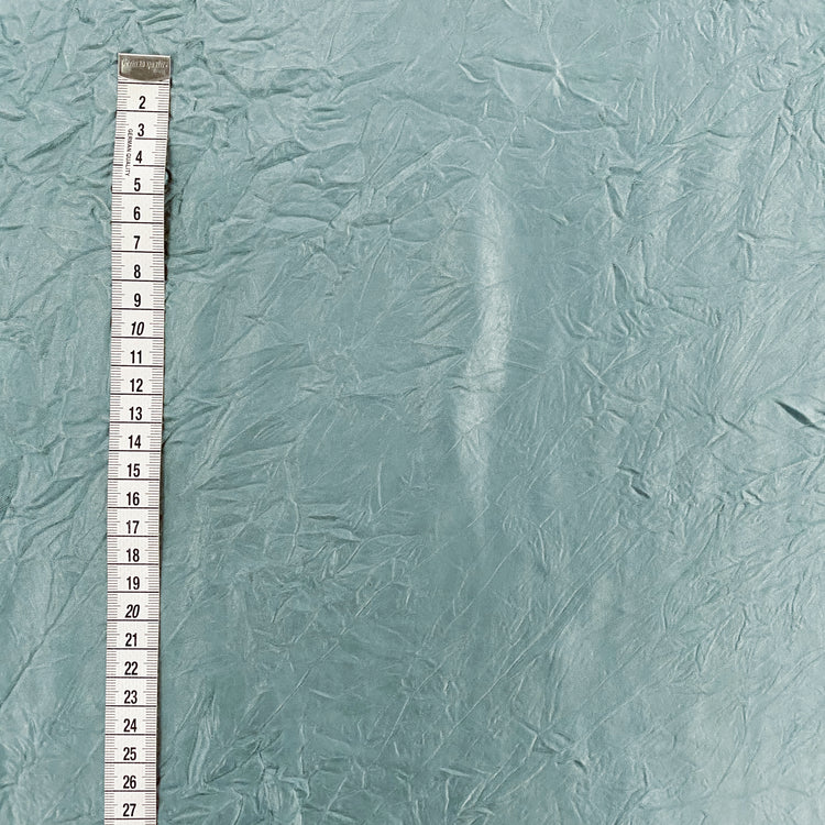 Creased Satin - Duck Egg