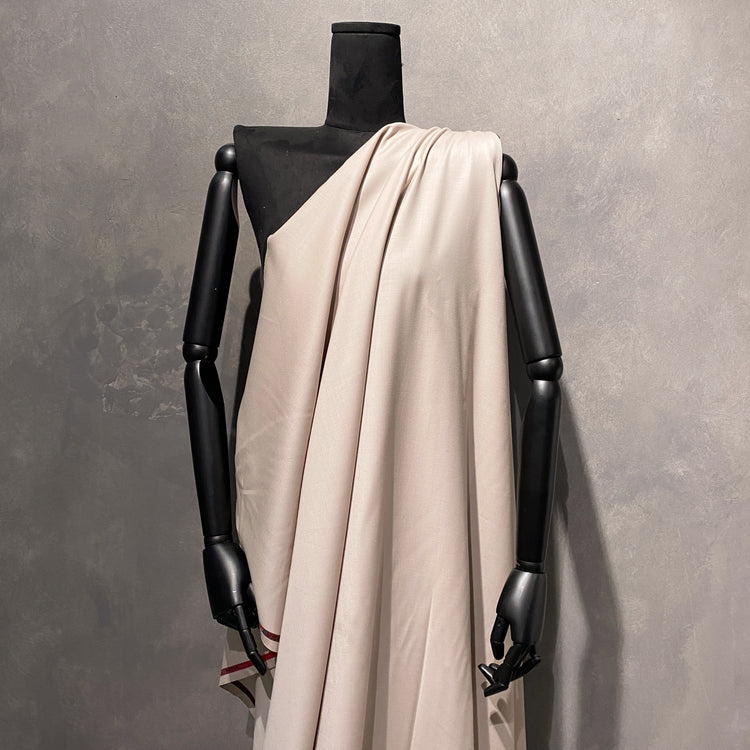 Australian Merino Worsted Wool Gabardine - Papaya Whip