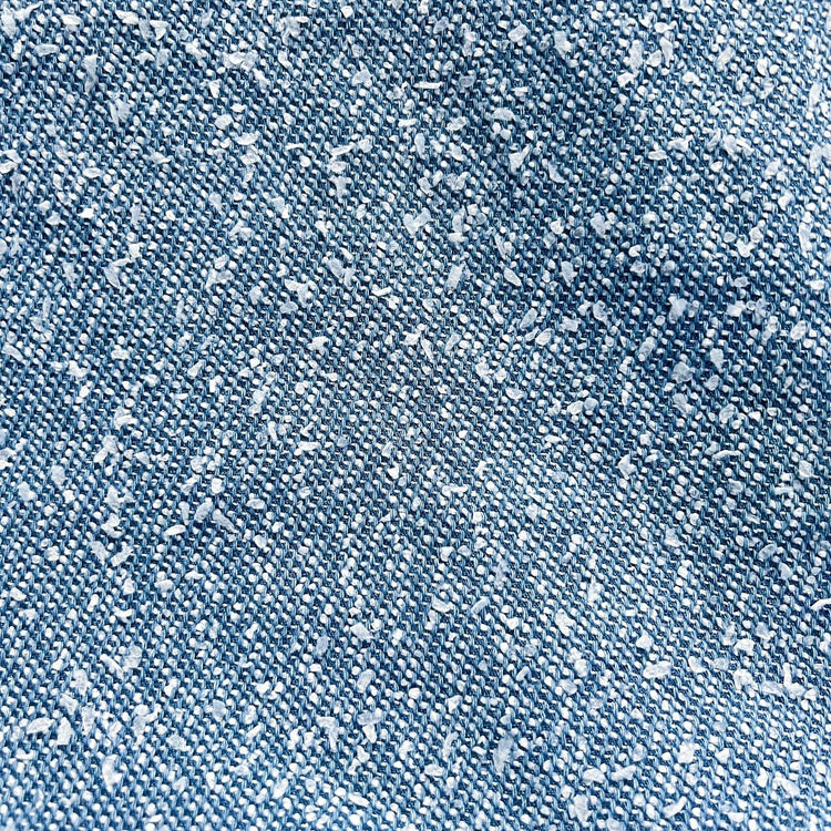 Neppy Yarn Insert Denim - Sky Blue/White
