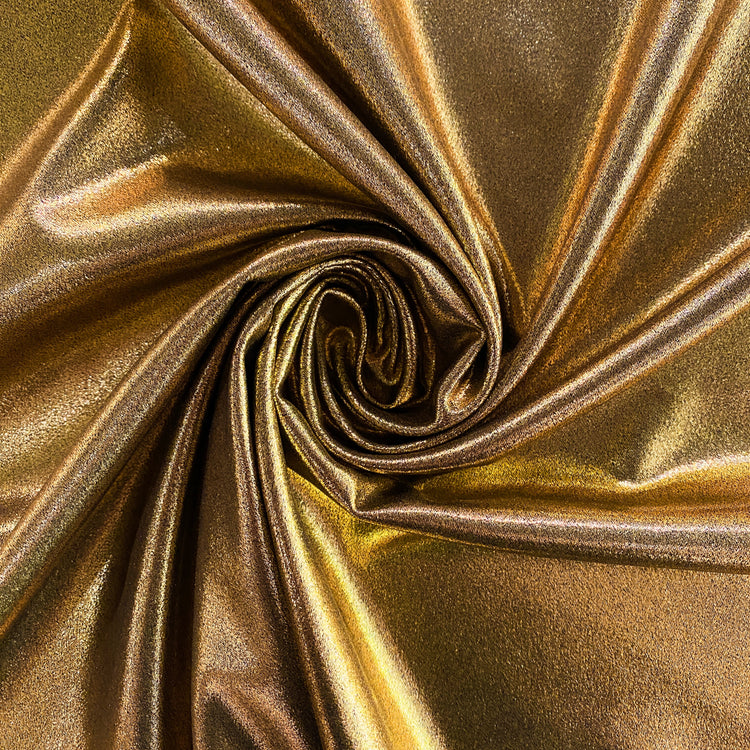 Metallic Coated Satin - Gold