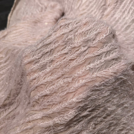 Tassel-Insert Chiffon - Pale Pink