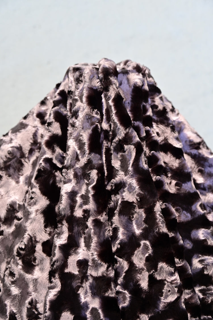 Spiral Swirl Plush Velvet - Dark Misty Rose