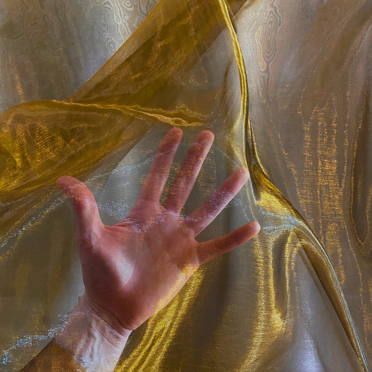 Liquid Steel Organza - Copper