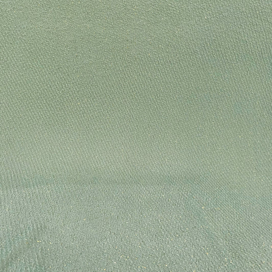 Cut Pile Chiffon - Pale Green/Metallic