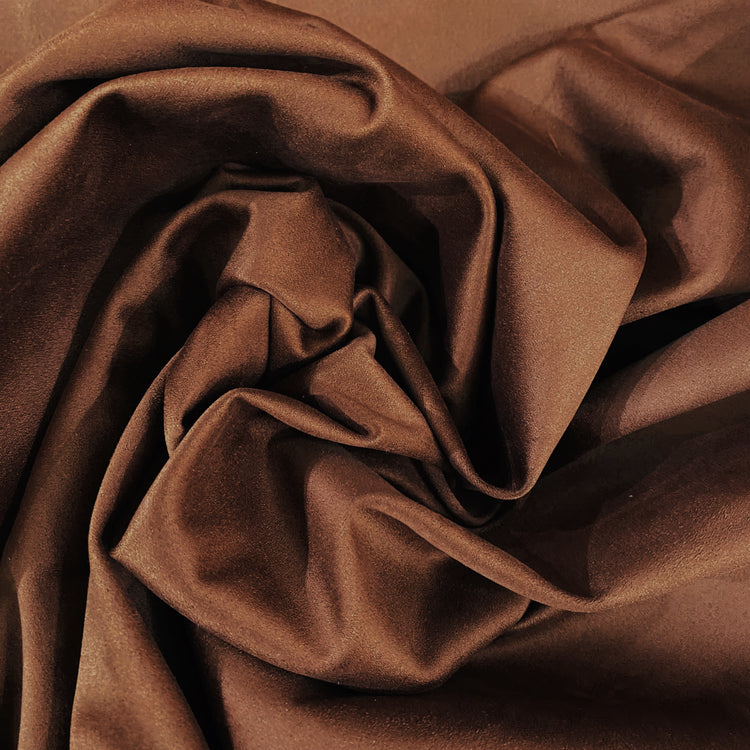 Stretch Faux Suede - Double sided - Sienna