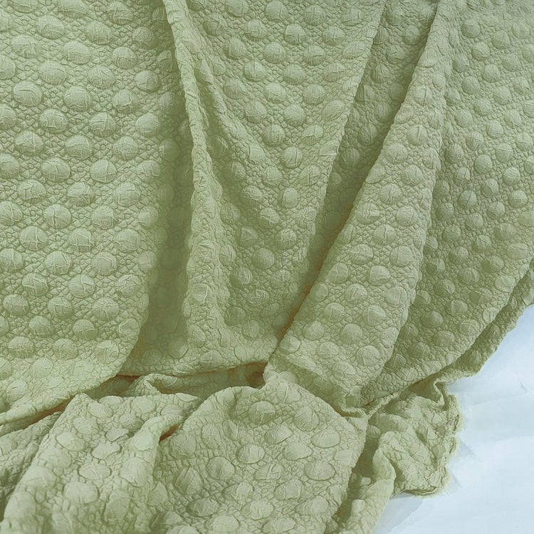 Stretch Bubble-Wrap Double Weave - Mint Green