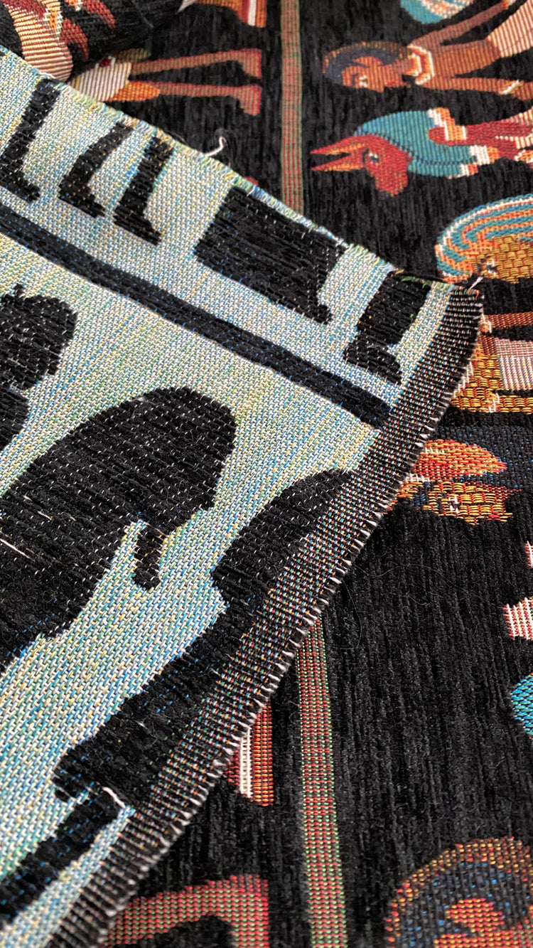 Egyptian Corduroy Jacquard - Black