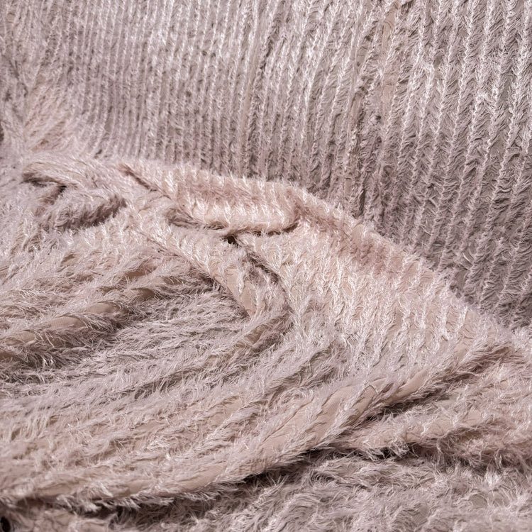 Tassel-Insert Chiffon - Pale Pink