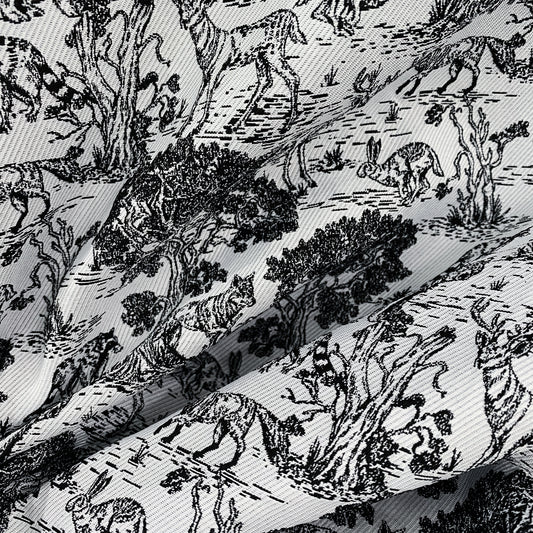 Forest Jacquard - White/Black