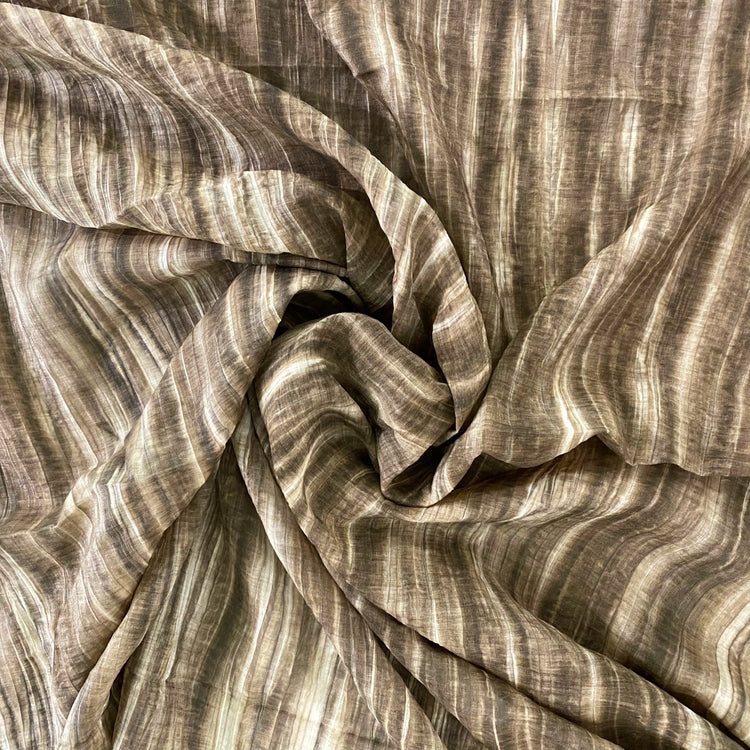 Nature Stripe Cotton Blend - Sienna / Cornsilk