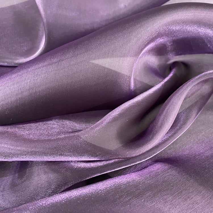 Iridescent Organza - Dark Thistle
