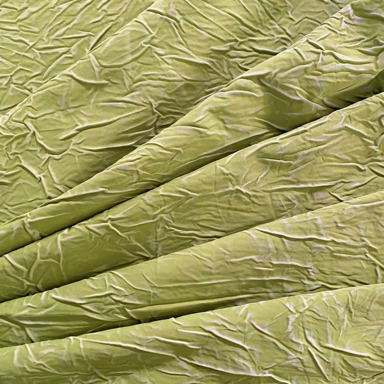 Creased Sateen - Olive