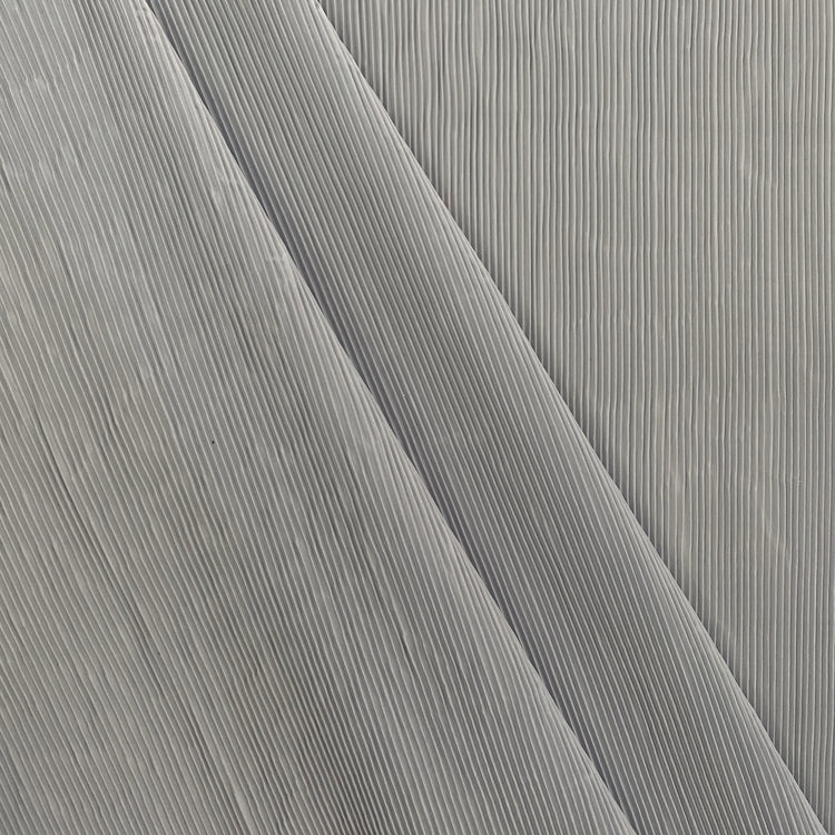 Accordion-Pleated Taffeta - Light Grey
