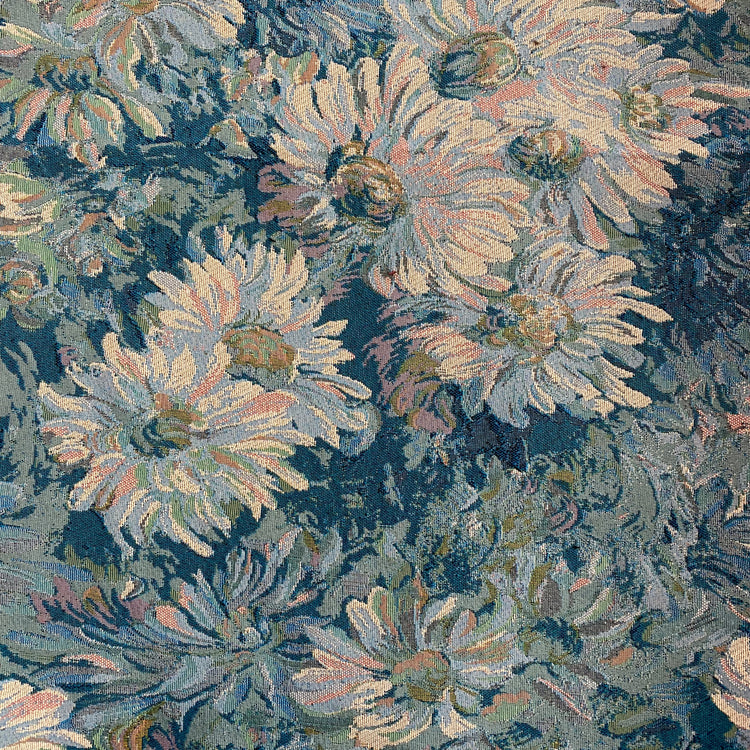 Dahlia Jacquard - Aquamarine Tonal