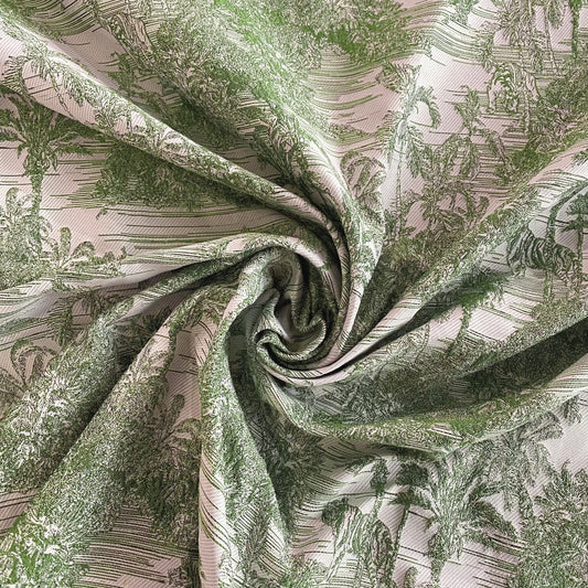 Jungle Islands Jacquard - White / Green