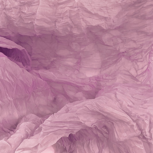 Semi-sheer Plisse Organza - Pale Violet