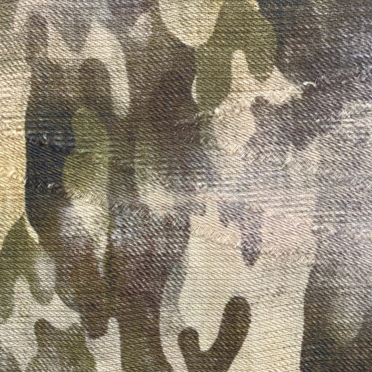 Vintage Fade Camo Denim Jacquard - Dark Khaki / Grey / Ivory