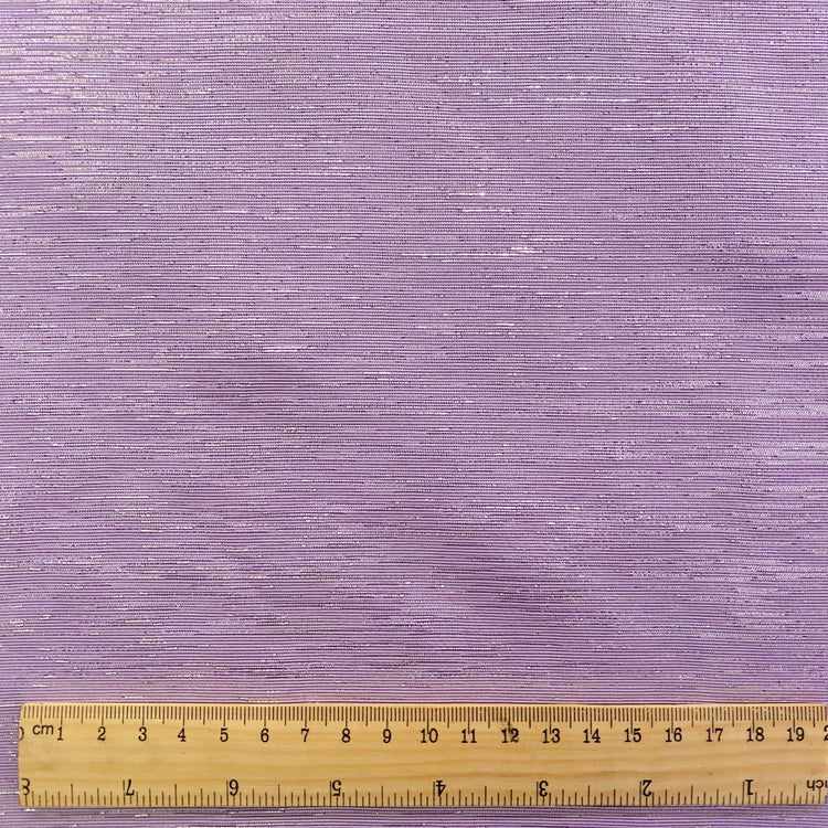 Metallic Dupion - Light Thistle/Silver