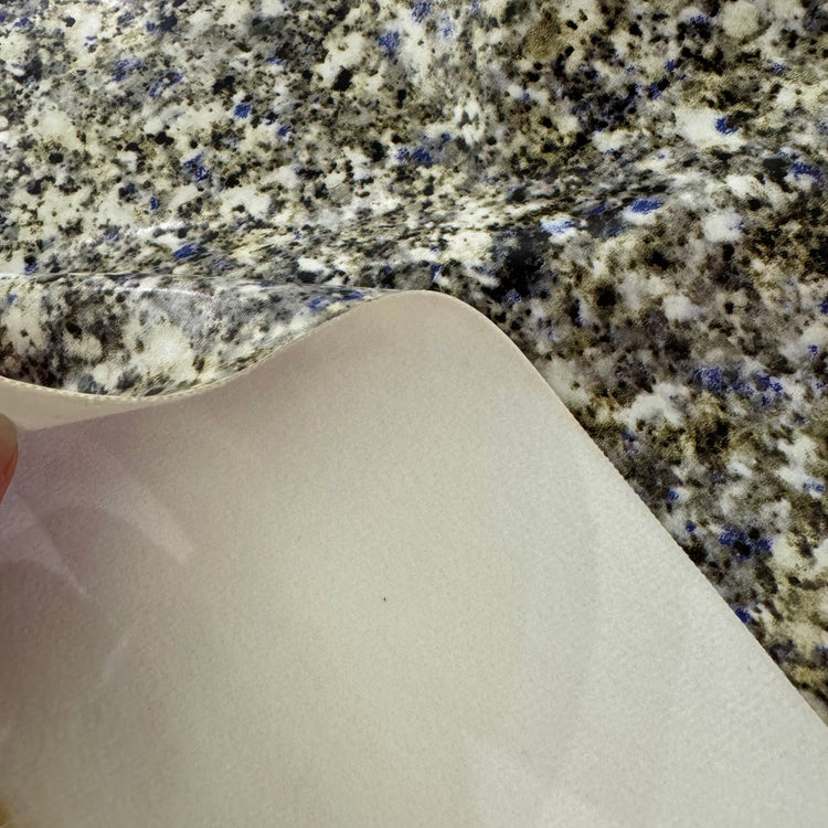 PVC - Speckled Marble Print - Grey/Blue