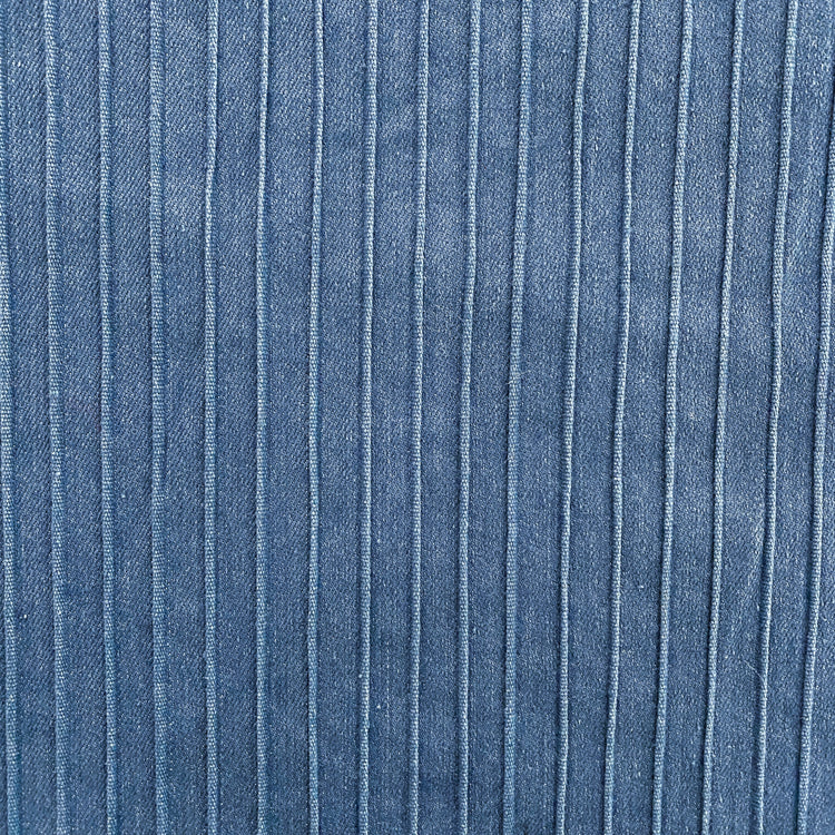 Elastic Ribbed Denim - Blue