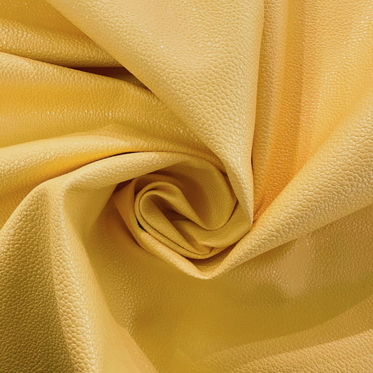 Snake Faux Leather - Fine Pattern - Yellow
