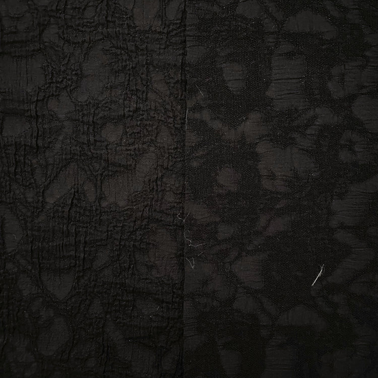 Abstract Mottled Cloqué - Black