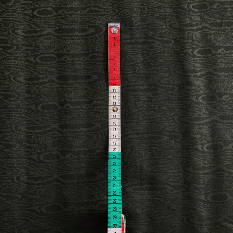 Timber Grain Moiré Jacquard - Green / Black