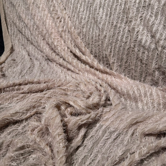 Tassel-Insert Chiffon - Pale Pink