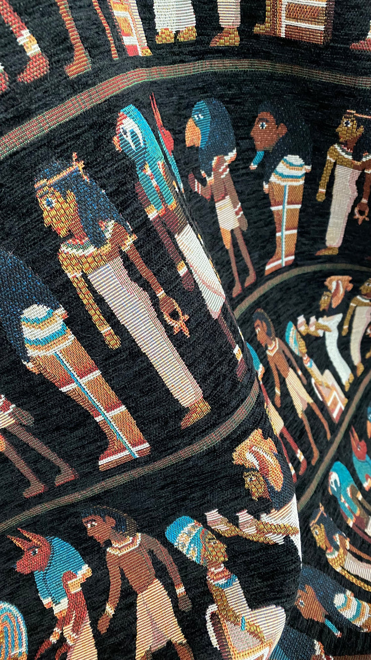 Egyptian Corduroy Jacquard - Black