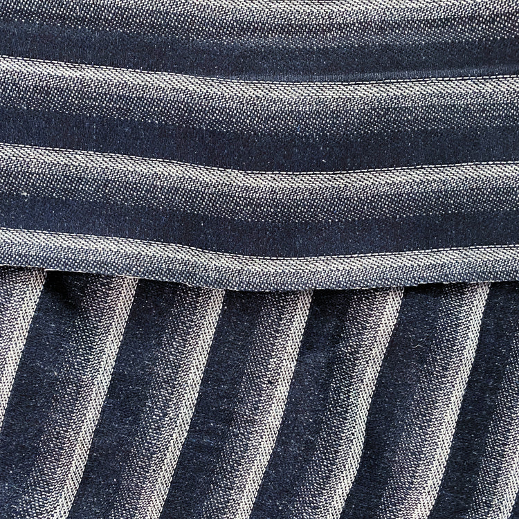 Gradient Stripe Denim - Indigo / White