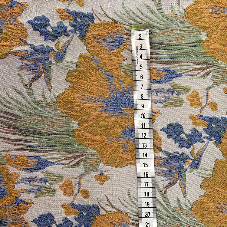 Wild Iris Jacquard - Green/Yellow