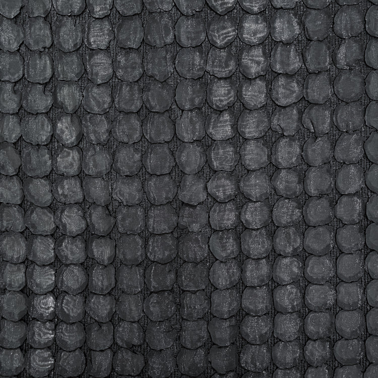 Dragon Scale Plisse Organza - Black