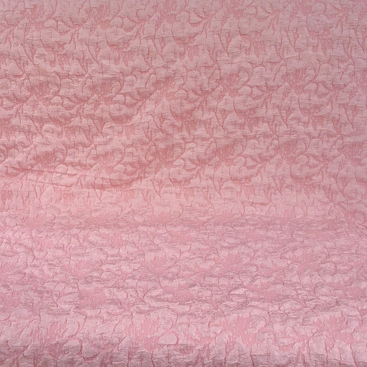 Crinkle Textured Cloqué - Pink