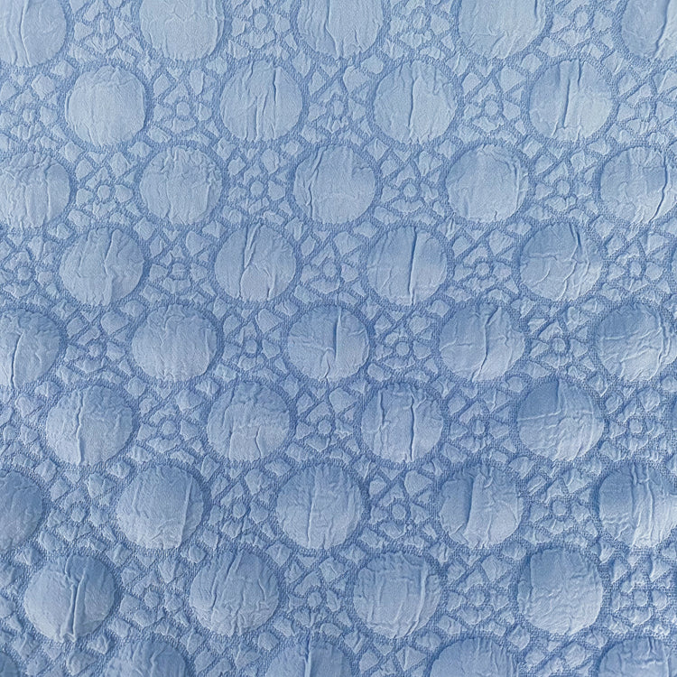 Stretch Bubble-Wrap Double Weave - Light Blue