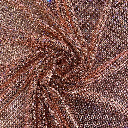 Crystal Glass Mesh - Champagne