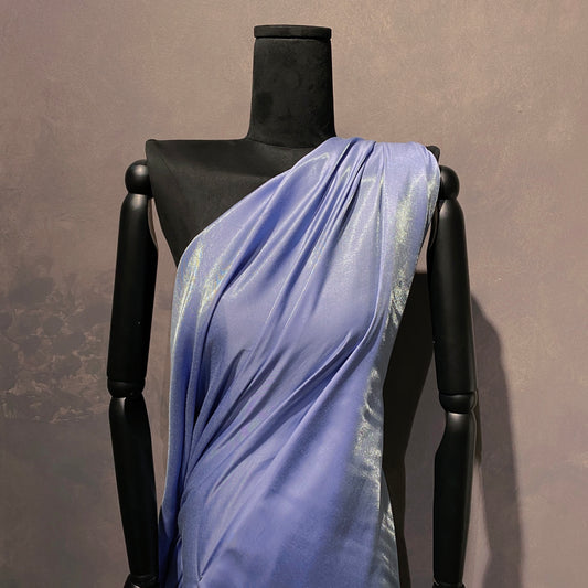 Glacé Shot Charmeuse - Cornflower Blue / Mint Cream