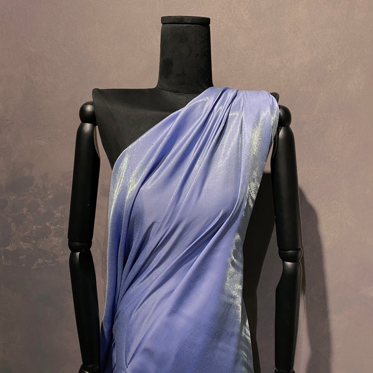 Glacé Shot Charmeuse - Cornflower Blue / Mint Cream