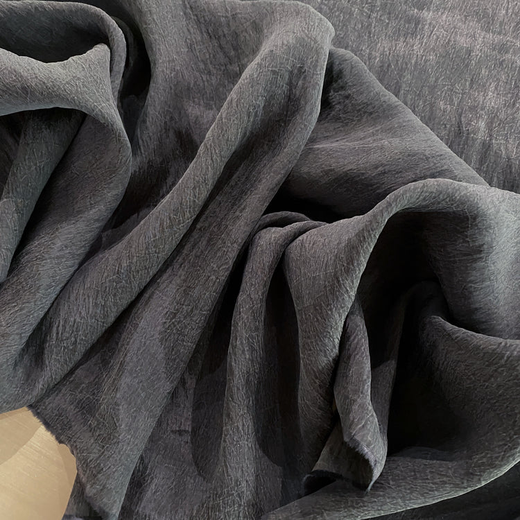 Acid Wash Curpro Satin Twill - Slate Grey
