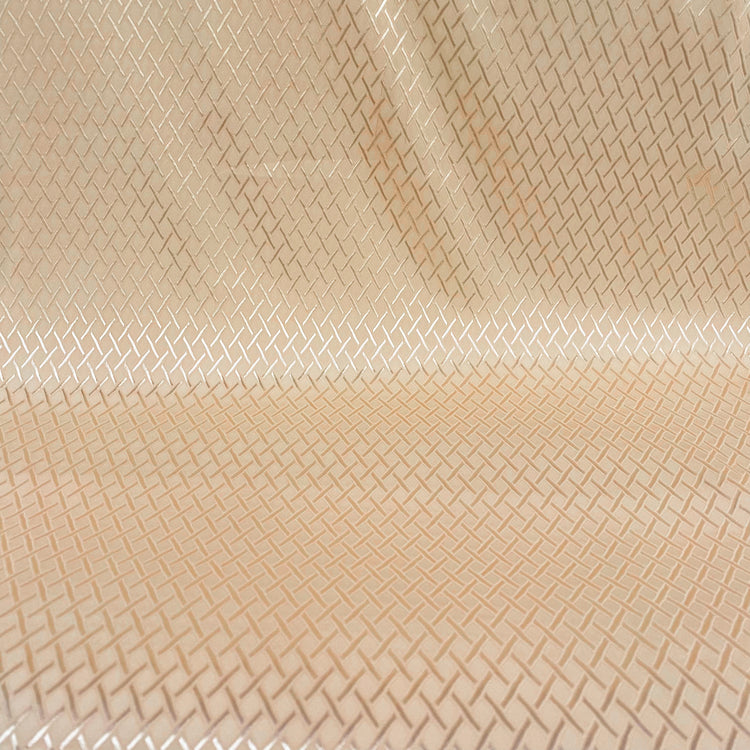 Diamond Hatch Poly/Spandex Damask - Cornsilk