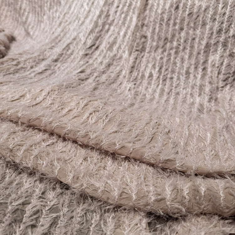 Tassel-Insert Chiffon - Pale Pink