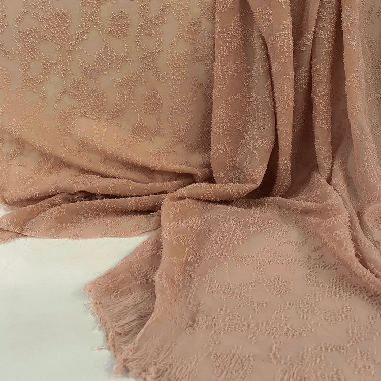 Sheer Crepe - Cut Pile-Insert - Tan Brown