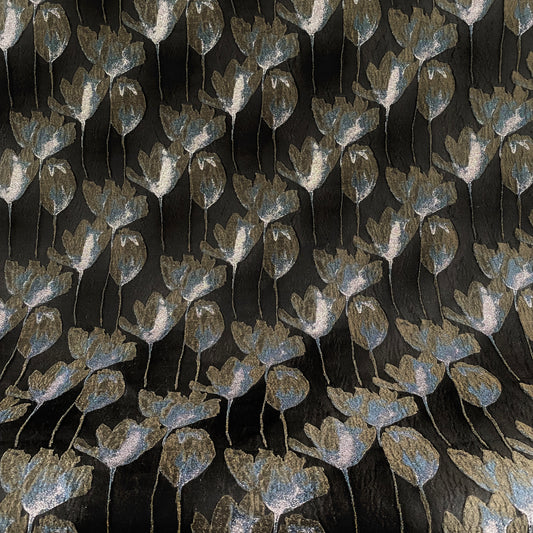 Spring Blossom Brocade - Metallic - Olive
