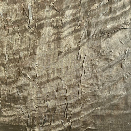Bonded Crushed Metallic Organza - Antique Brass