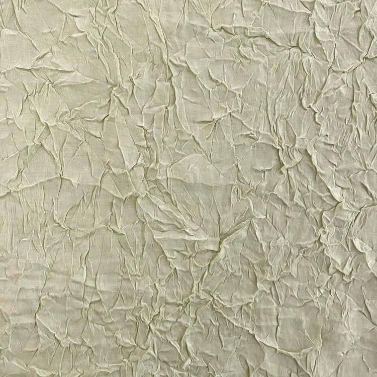 Creased Shimmer Satin - Honey Dew