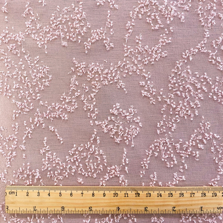 Sheer Crepe - Cut Pile-Insert - Pink