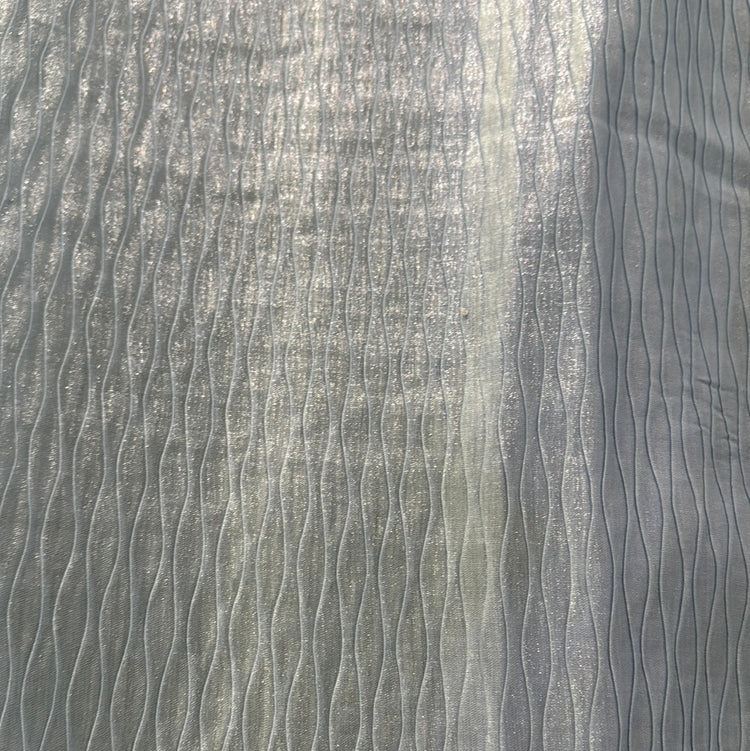 Shot Wave Twill - Light Blue/Silver