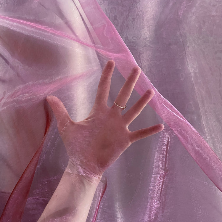 Shot Organza - Violet / Black