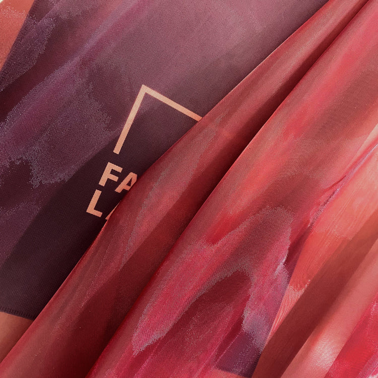 Shimmer Poly/Nylon Organdy (Light Weight Crinoline) - Burgundy
