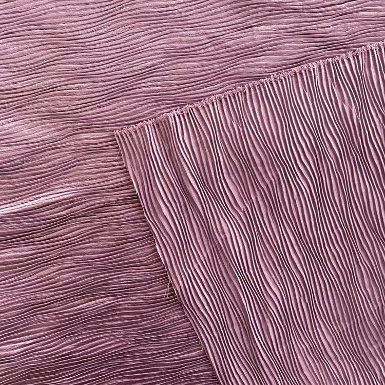 Plisse Satin - Plum